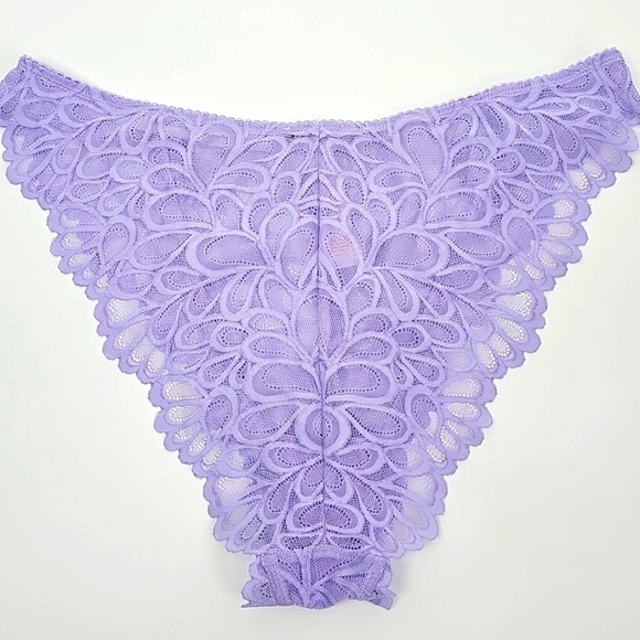 Savage X Fenty Lavendar & Lace Floral Feminine Sexy Panties Sz: 2X - Picture 4 of 8